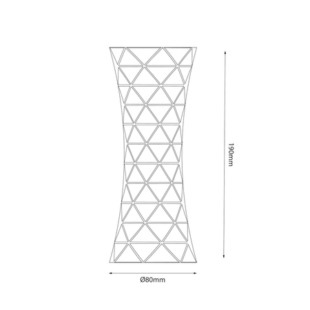 Milagro Lampka nocna Tower 1W RGBW ML1290 TRANSPARENT