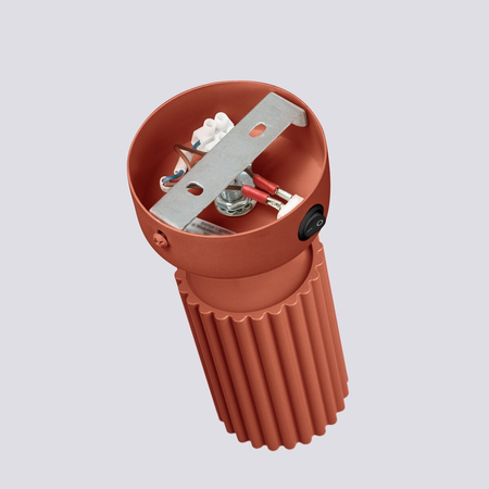 Sollux Lighting Kinkiet KARBON ochra czerwona z włącznikiem SL.1636