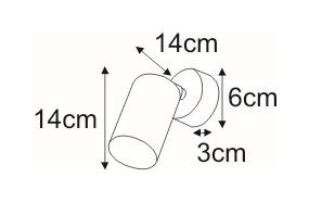 Kinkiet KAYLA Kaja K-4418 biały