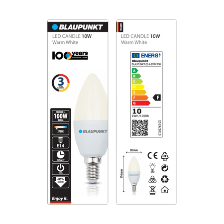 Blaupunkt Żarówka LED E14 10W barwa ciepła