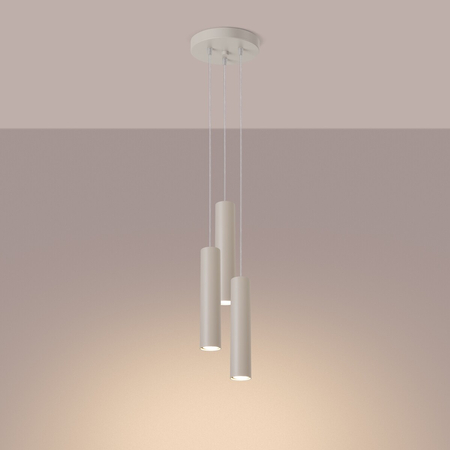 Sollux Lighting Lampa wisząca LAGOS 3P beżowa SL.1482