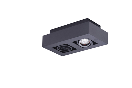 Plafon NIKEA 2 GU10 BK Azzardo AZ4435 czarny