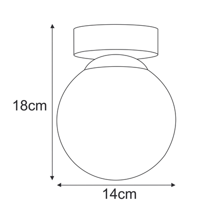 Lampa sufitowa Kaja MEGAN K-5363 czarny, grafitowy