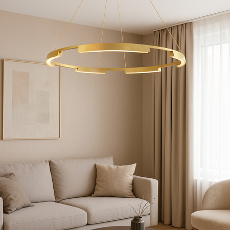 Light Prestige Lampa wisząca Tura 80 cm złota LED CCT LP-9786/1P 80cm GD