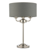 Lampa stołowa Endon Lighting Highclere 99149 nikiel