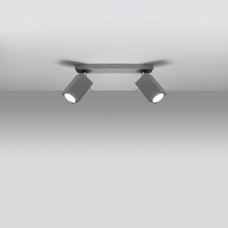 Sollux Lighting Plafon MERIDA 2 szary SL.0456