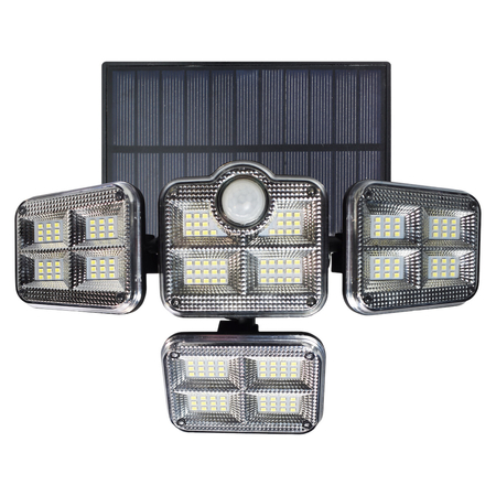 Eko-Light Naświetlacz Solarny Flexi Poczwórny EKO9153 SREBRNY