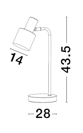 Lampa stołowa Luces Exclusivas FRESNILLO - złoty LE43442