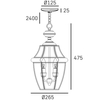 Cosmo Light Lampa wisząca WHITLEY P02890AU