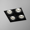 Lampa wpuszczana AQForm Squares 50 x 4 Sq Trimless Recessed Czarny Struktura