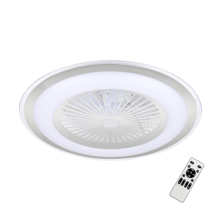 Milagro Lampowentylator ZEPHYR SILVER 48W LED+ PILOT ML1515 SREBRNY