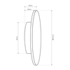Milagro Kinkiet Disk 15W 3CCT IP65 Czarny ML1287 CZARNY