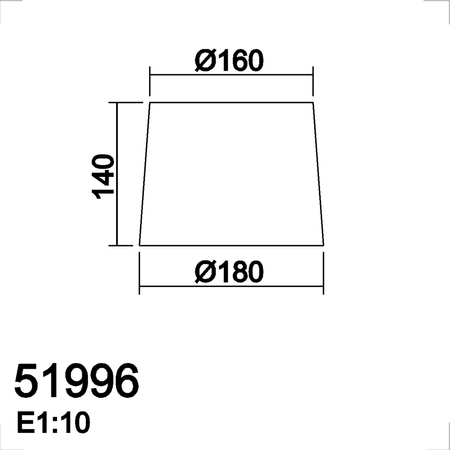 Abażur tkanina kremowy ø180mm (pasuje do kinkiet Roomer 57682)