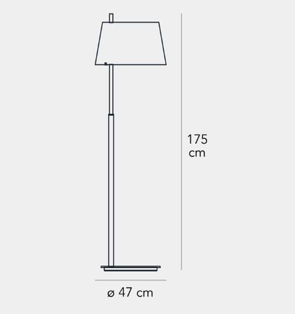Lampa podłogowa Fontana Arte F361125150CRNE Passion