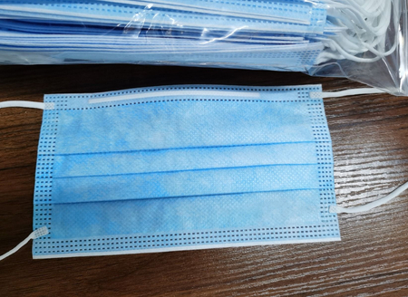 Zestaw 10 szt. - Maski trójwarstwowe ochronne do użytku cywilnego i medycznego z elastycznymi gumkami