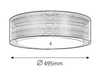 Lampa sufitowa Rabalux Anastasia 2634 chrom