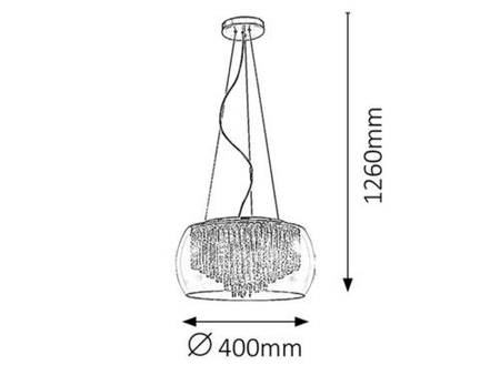 Lampa wisząca Rabalux Mona 2917 chrom