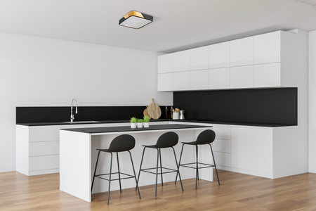 Lampa sufitowa Italux Santer PLF-13187-BK-WO Drewno, czarny