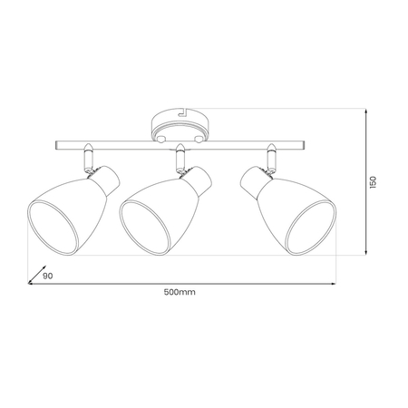 Milagro Lampa sufitowa JOTA 3xE14 ML1062 ZŁOTY