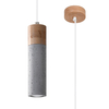 Sollux Lighting Lampa wisząca ZANE 2 szara SL.0966