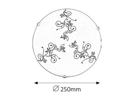 Lampa sufitowa Rabalux Bloomy 1847 biały