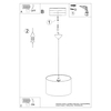 Sollux Lighting Lampa wisząca FOOTBALL B 40 SL.1427