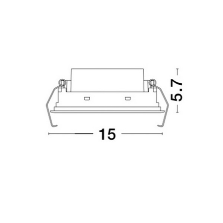 Oczko Luces Exclusivas CALINDA LE65122 biały, czarny