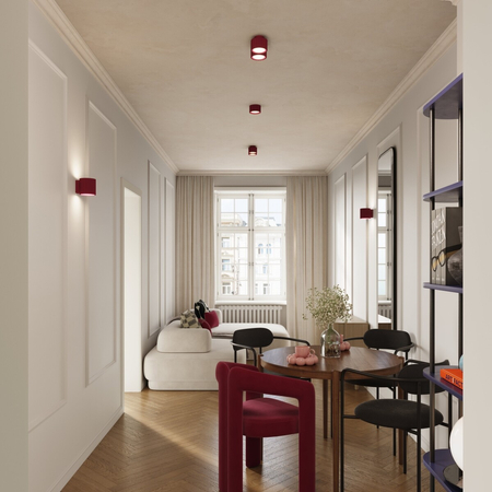 Sollux Lighting Plafon AURA 2 burgund Gx53 SL.1823