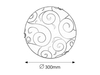 Lampa sufitowa Rabalux Harmony Lux 3852 klips chromowy