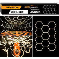 Modułowy system oświetleniowy autogamma HEXAGON LED 297 x 412 cm 3500K aluminium