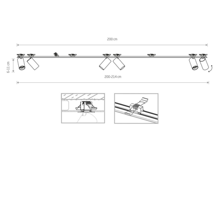 Reflektor MONO SURFACE Nowodvorski 7837 czarny