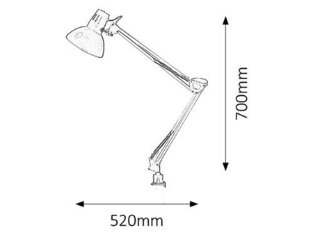 Lampa stołowa Rabalux Arno 4215 czarny