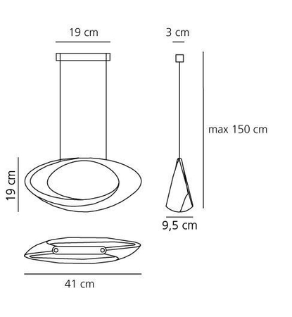 Lampa wisząca Artemide 1182W10A Cabildo LED