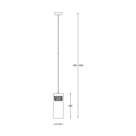 Lampa wisząca Zuma Line P0389-01D-P7AC Gem