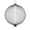 Milagro Lampa wisząca KYOTO 39W LED śr. 54cm ML0527 CZARNY