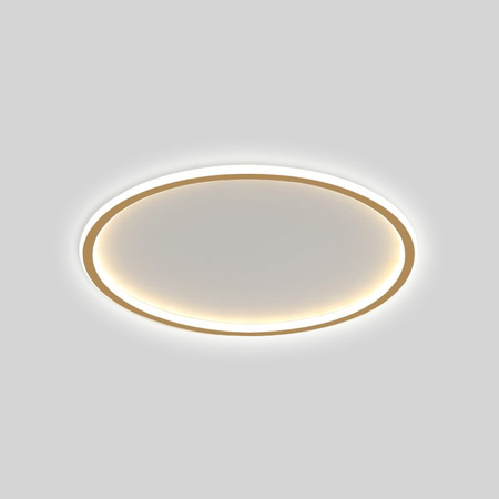 Plafon LED okrągły złoty Abigali 500*45mm 36W - trzy barwy, ściemnialny - Pilot