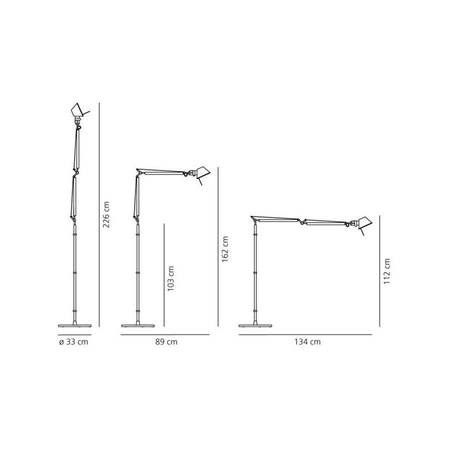 Lampa podłogowa Artemide A004800 Tolomeo LED