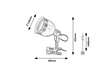 Lampa stołowa Rabalux Flint 3093 Beżowy