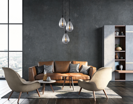 Lampa wisząca Italux PND-27812-3A-BK-SG Czarny