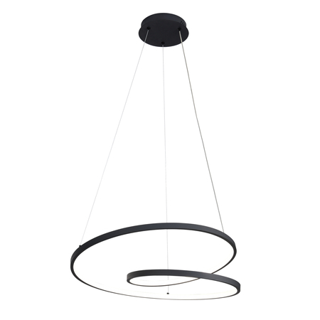 Lampa wisząca Italux Reina PND-21692-M-BK Piaskowany czarny