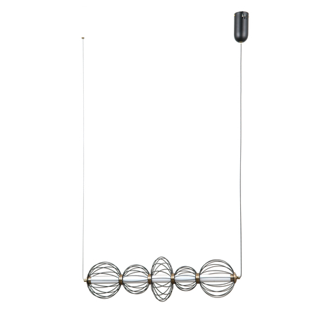 Lampa wisząca Italux Rabel PND-344221-5-BK Czarny mat