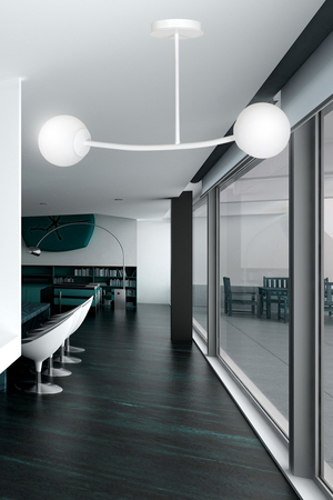 Lampa sufitowa HALLDOR 2 WHITE Emibig 1025/2 biały