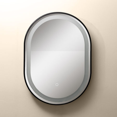 Lustro Zuma Line D2383 LUSTRO LED 70/50 CM CZARNE/BLACK