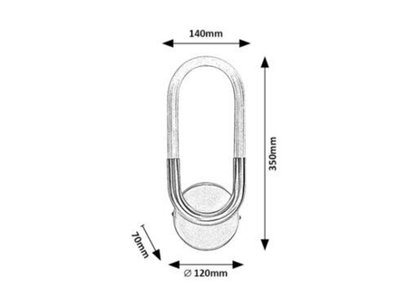 Kinkiet Rabalux Irelia 71138 chrom satyna