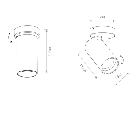 Reflektor MONO Nowodvorski 7778 mosiądz