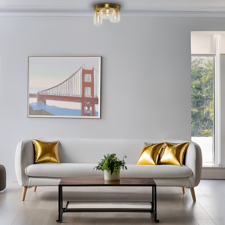 Milagro Lampa sufitowa VASO AMBER 12W ML1414 ZŁOTY