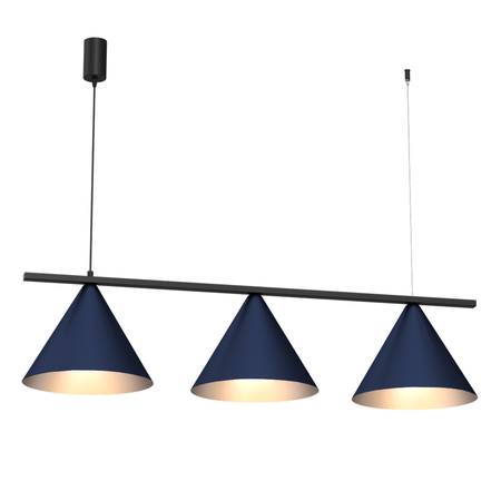 Milagro Lampa wisząca CAPITAL BLACK/NAVY BLUE 3XGX53 MLP1532 Niebieski