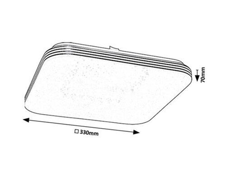 Lampa sufitowa Rabalux Oscar2 71180 biały