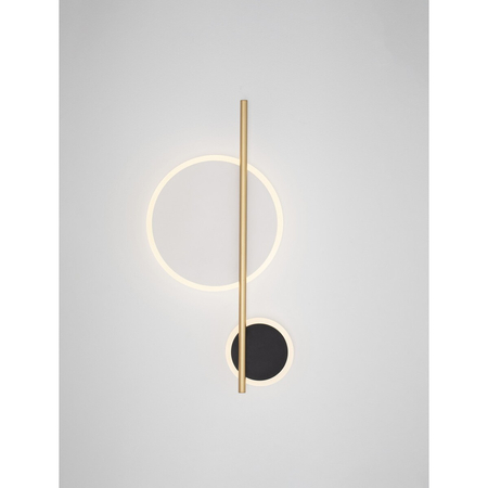 Kinkiet Luces Exclusivas DILVERO LE45489 czarny, złoty i odcienie złota