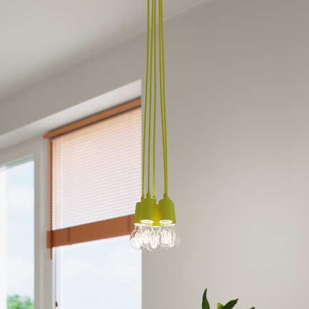 Sollux Lighting Lampa wisząca DIEGO 1 żółta SL.0578